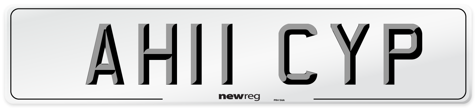 AH11 CYP Number Plate from New Reg